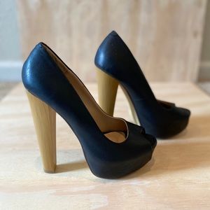Just Fabulous Charlene Peep Toe Heels